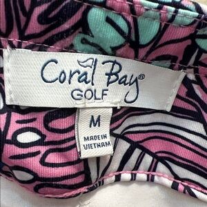Coral Bay Womans  Printed Golf Skort with Tropical Motif Size M with pockets